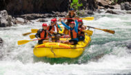 Group rating rapids in California.