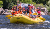 American South Fork river rafting group.
