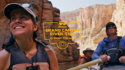 Video thumbnail with the text: Which Grand Canyon Trip is Right for Me?